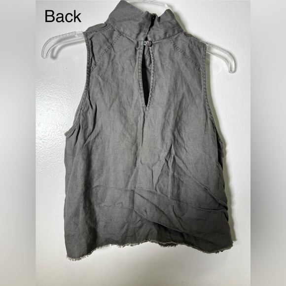 Turtle Neck Sleeveless Top by Laura Siegel Gray Small - Picture 4 of 7